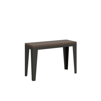 Flame Double Table - Mesa abatible 120/200x45/90 cm Flame Double Roble Nature Estructura Antracita