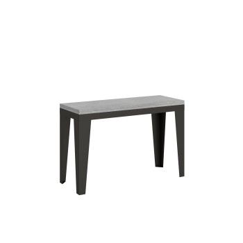 Flame Double Table - Mesa abatible 120/200x45/90 cm Flame Double Roble Nature Estructura Antracita