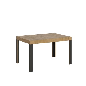 Linea Table - Mesa extensible 90x120/224 cm Linea White Ash Estructura Antracita