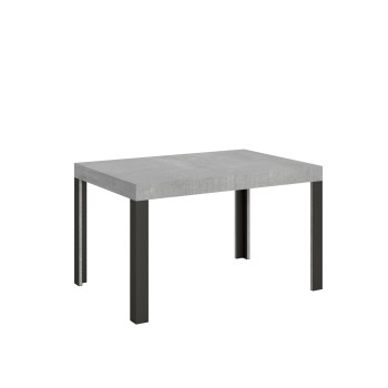 Linea Table - Mesa extensible 90x120/224 cm Linea White Ash Estructura Antracita