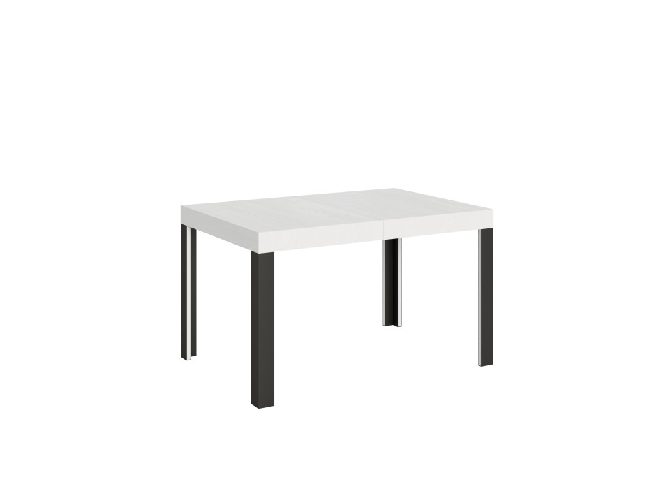 Linea Table - Mesa extensible 90x120/224 cm Linea White Ash Estructura Antracita