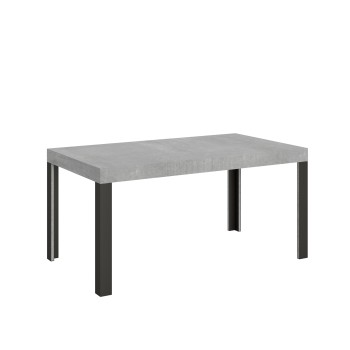 Linea Table - Mesa extensible 90x160/264 cm Linea White Ash Estructura Antracita