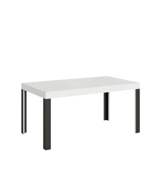 Linea Table - Mesa extensible 90x160/264 cm Linea White Ash Estructura Antracita