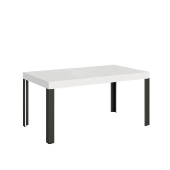 Linea Table - Mesa extensible 90x160/264 cm Linea White Ash Estructura Antracita