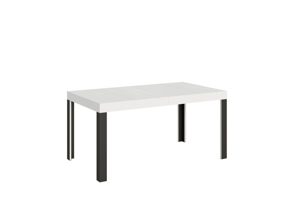 Linea Table - Mesa extensible 90x160/264 cm Linea White Ash Estructura Antracita