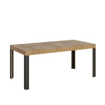 Linea Table - Mesa extensible 90x180/284 cm Linea White Ash Estructura Antracita