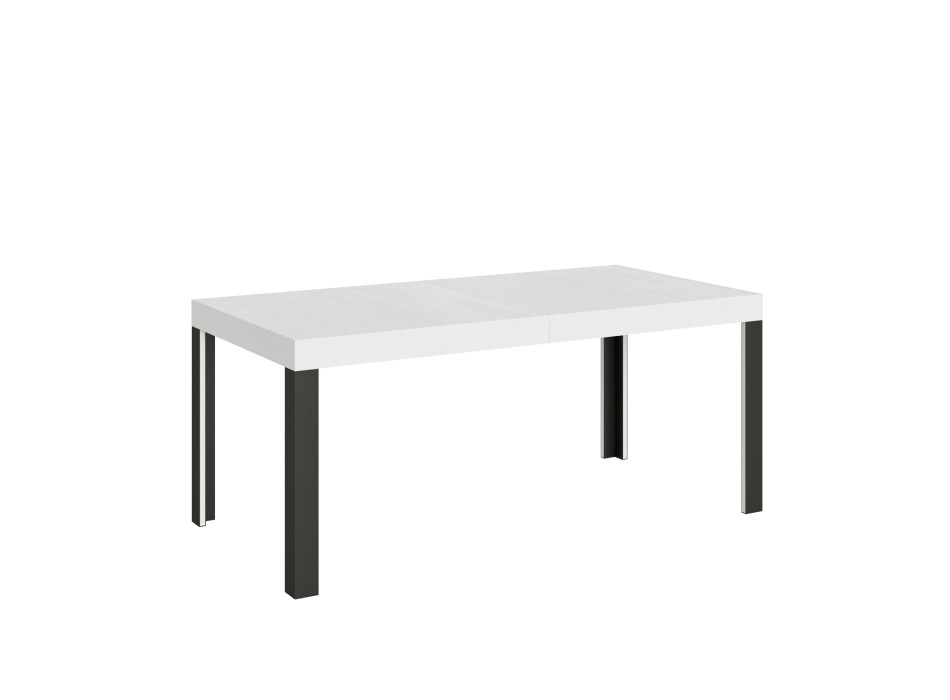 Linea Table - Mesa extensible 90x180/284 cm Linea White Ash Estructura Antracita