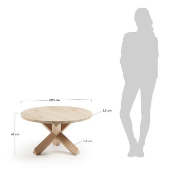 Mesa Lotus Ø 65 cm madera