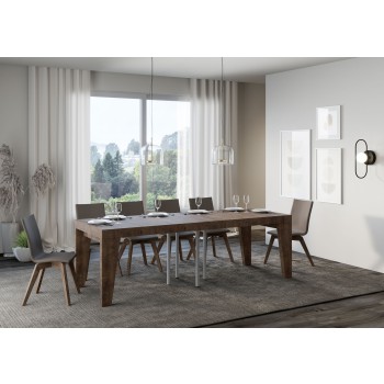 Mesa Naxy Premium - Mesa extensible 90x90/246 cm Naxy Premium Fresno Blanco