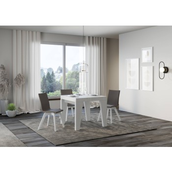 Mesa Naxy Premium - Mesa extensible 90x90/246 cm Naxy Premium Fresno Blanco