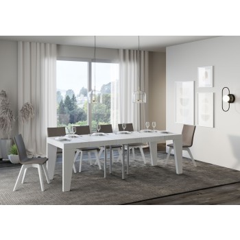 Mesa Naxy Premium - Mesa extensible 90x90/246 cm Naxy Premium Fresno Blanco