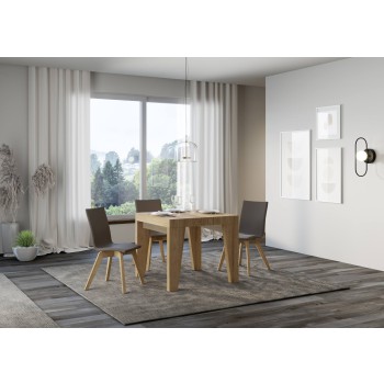 Mesa Naxy Premium - Mesa extensible 90x90/246 cm Naxy Premium Fresno Blanco