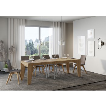 Mesa Naxy Premium - Mesa extensible 90x90/246 cm Naxy Premium Fresno Blanco