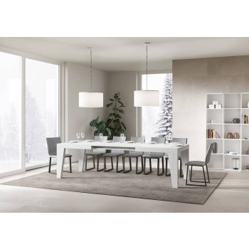 Mesa Naxy - Mesa extensible 90x180/284 cm Naxy Fresno Blanco