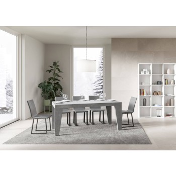 Mesa Naxy - Mesa extensible 90x180/440 cm Naxy Fresno Blanco