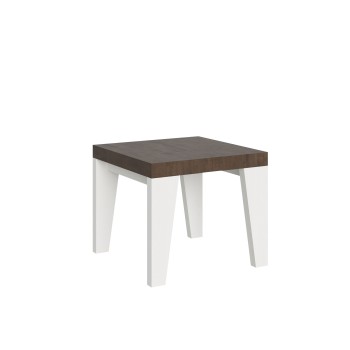 Mesa Naxy - Mesa extensible 90x90/246 cm Naxy Fresno Blanco