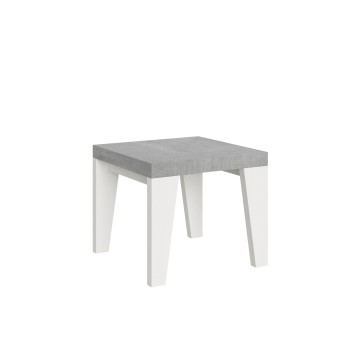 Mesa Naxy - Mesa extensible 90x90/246 cm Naxy Fresno Blanco