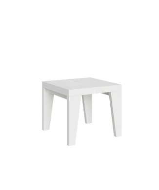 Mesa Naxy - Mesa extensible 90x90/246 cm Naxy Fresno Blanco