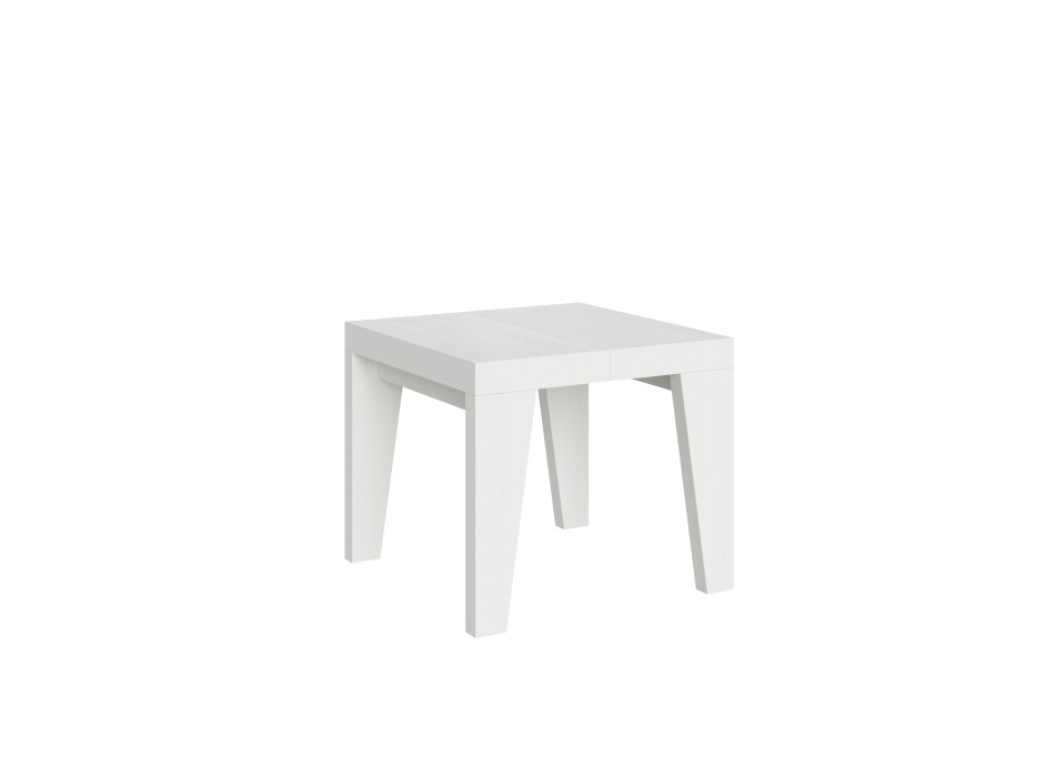 Mesa Naxy - Mesa extensible 90x90/246 cm Naxy Fresno Blanco