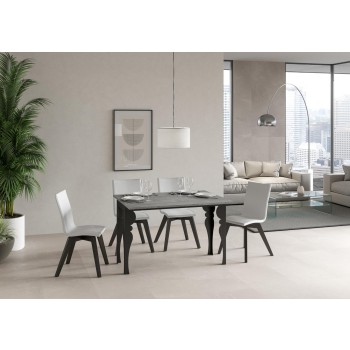 Paxon Double Table - Mesa abatible 120/200x45/90 cm Paxon Double Oak Nature estructura Antracita