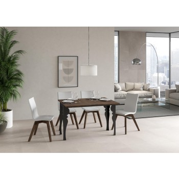 Paxon Double Table - Mesa abatible 120/200x45/90 cm Paxon Double Oak Nature estructura Antracita