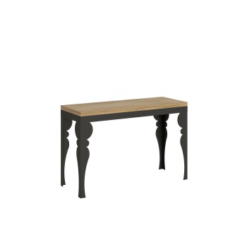 Paxon Double Table - Mesa abatible 120/200x45/90 cm Paxon Double Oak Nature estructura Antracita