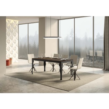 Mesa Paxon Evolution Antracita - Mesa extensible 90x160/264 cm Estructura Paxon Evolution Blanco Fresno Antracita