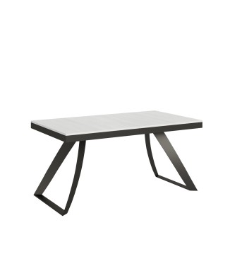 Mesa Proy Evolution Antracita - Mesa extensible 90x160/264 cm Proxy Evolution Estructura Fresno Blanco Antracita