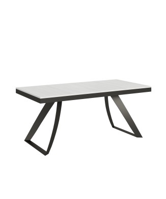 Mesa Proy Evolution Antracita - Mesa extensible 90x180/284 cm Proxy Evolution Estructura Fresno Blanco Antracita