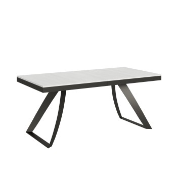 Mesa Proy Evolution Antracita - Mesa extensible 90x180/284 cm Proxy Evolution Estructura Fresno Blanco Antracita