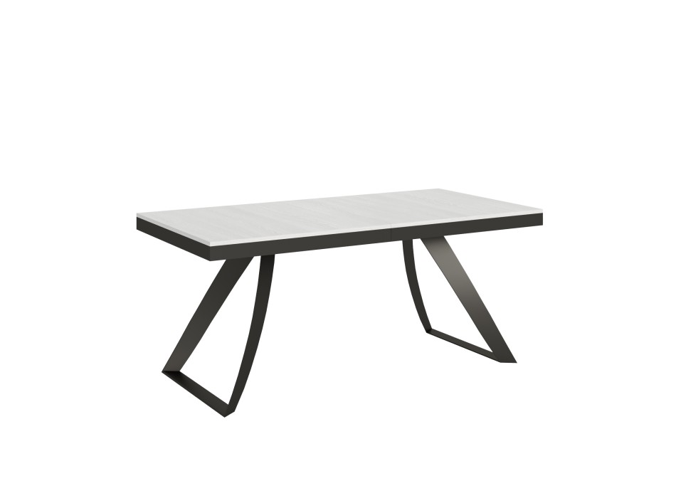 Mesa Proy Evolution Antracita - Mesa extensible 90x180/284 cm Proxy Evolution Estructura Fresno Blanco Antracita