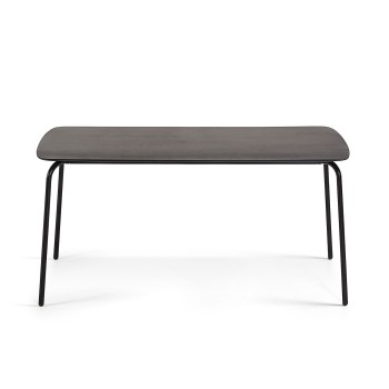 Tavolo rettangolare Thyra 160 x 80 cm-cement nero