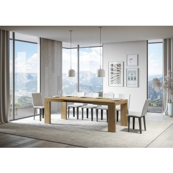 Roxell Table - Mesa extensible 90x120/224 cm Roxell Blanco Fresno