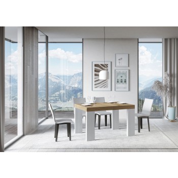 Roxell Table - Mesa extensible 90x130/234 cm Roxell Blanco Fresno