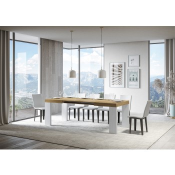 Roxell Table - Mesa extensible 90x130/234 cm Roxell Blanco Fresno