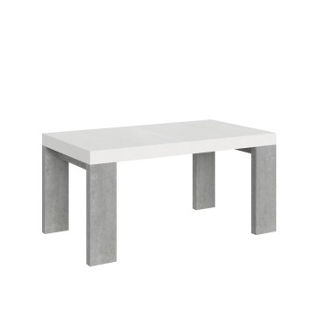 Roxell Table - Mesa extensible 90x160/420 cm Roxell Blanco Fresno