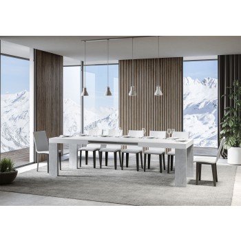 Roxell Table - Mesa extensible 90x160/420 cm Roxell Blanco Fresno