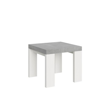 Roxell Table - Mesa extensible 90x90/246 cm Roxell Blanco Fresno