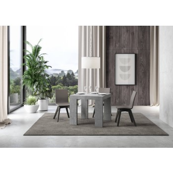 Roxell Table - Mesa extensible 90x90/246 cm Roxell Blanco Fresno