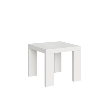 Roxell Table - Mesa extensible 90x90/246 cm Roxell Blanco Fresno