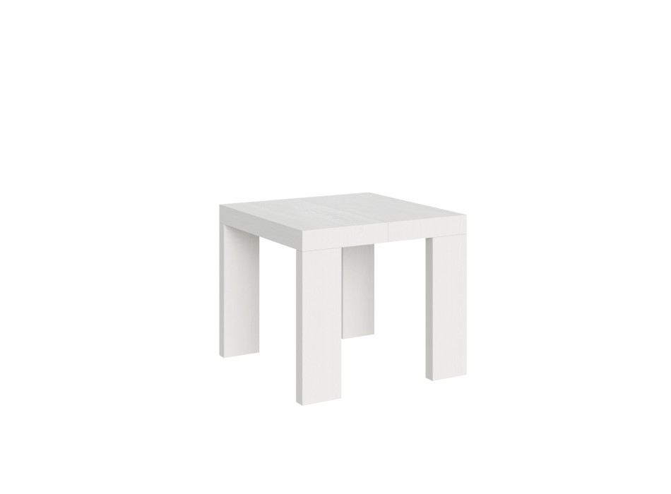 Roxell Table - Mesa extensible 90x90/246 cm Roxell Blanco Fresno