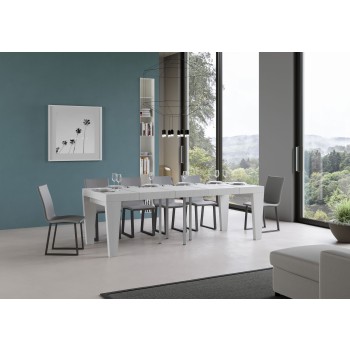 Mesa Spimbo Premium - Mesa extensible 90x90/246 cm Spimbo Premium Fresno Blanco