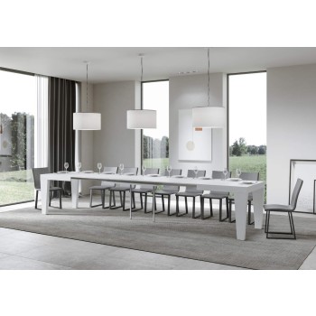 Mesa Spimbo - Mesa extensible 90x130/390 cm Spimbo Fresno Blanco