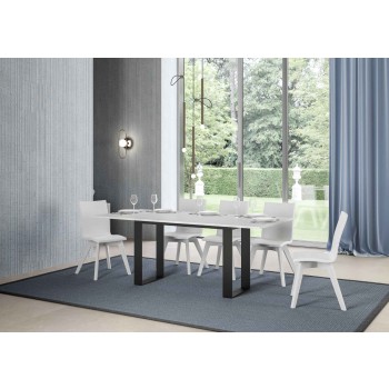 Tecno Double Table - Mesa abatible 120/200x45/90 cm Tecno Double Oak Nature estructura Antracita