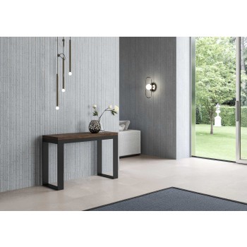 Mesa Tecno Double - Mesa abatible 120x45/90 cm Tecno Double Oak Nature estructura Antracita