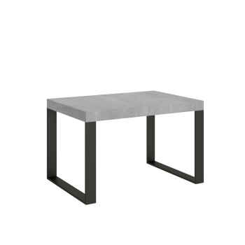 Mesa Tecno Premium - Mesa extensible 90x130/234 cm Estructura Tecno Premium Fresno Blanco Antracita