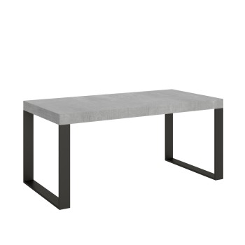 Mesa Tecno Premium - Mesa extensible 90x180/284 cm Estructura Tecno Premium Fresno Blanco Antracita