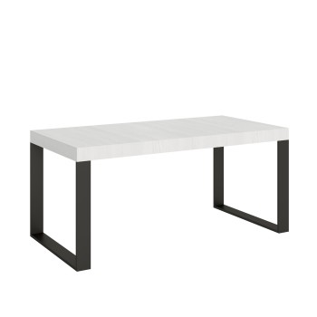 Mesa Tecno Premium - Mesa extensible 90x180/284 cm Estructura Tecno Premium Fresno Blanco Antracita