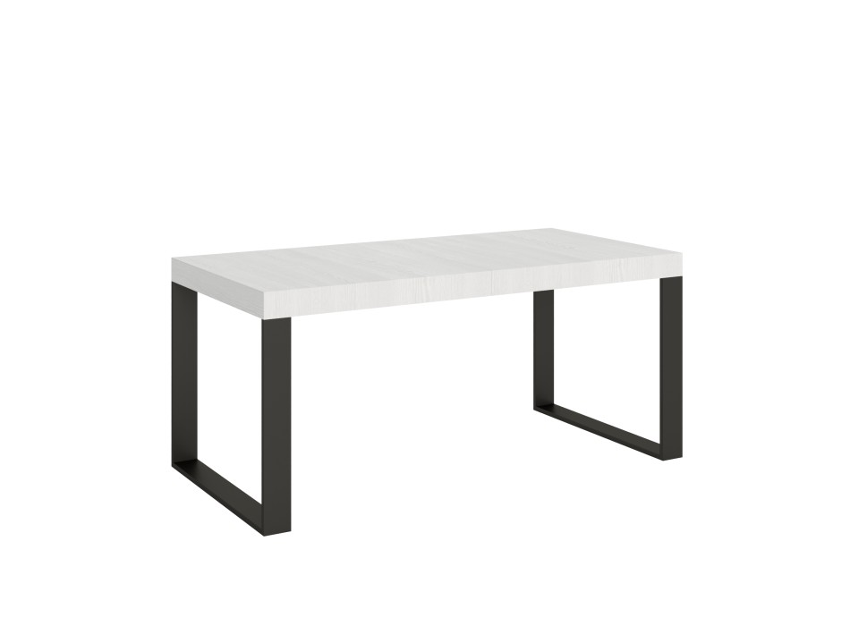 Mesa Tecno Premium - Mesa extensible 90x180/284 cm Estructura Tecno Premium Fresno Blanco Antracita