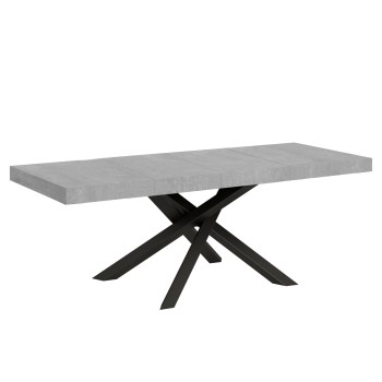 Mesa Volantis Premium Estructura Antracita - Mesa extensible 90x160/264 cm Volantis Premium Estructura Antracita Fresno Blanco